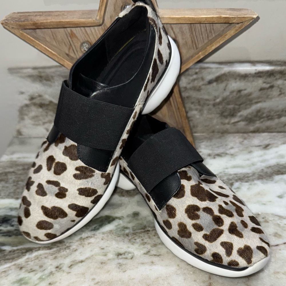 Cole Haan Zerogrand Leopard Calf Hair Oxford 9.5